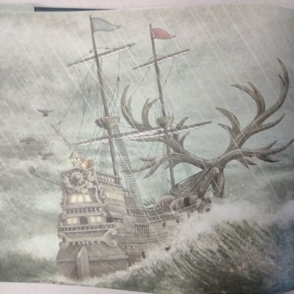 The Antlered Ship‎ Illustrated Hardcover Book by Dashka Slater Dated 2017 - Picture 5 of 7